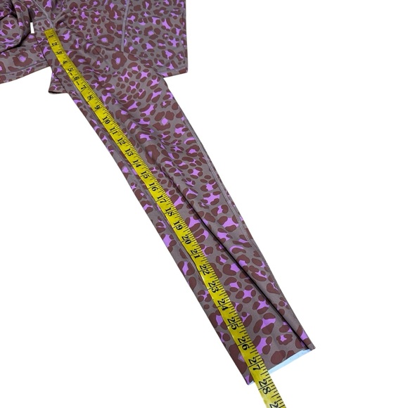 Offline By Aerie Goals 7/8 Legging Hi Rise Long Inseam Size Medium Leopard Print - Picture 8 of 10